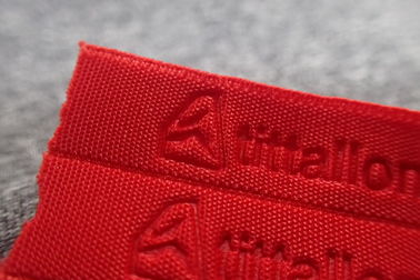 Red Embossed Sportswear Woven Band