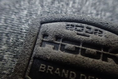 3D Snow Suit Micro Fiber Woven Clothing Labels Embossed Patches