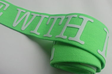 Customized Colored Logo Printing Manufacturers Elastic Book Band Jacquard Elastic