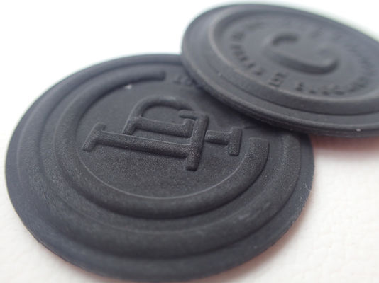 Promotion Custom Reflective Black TPU Badge For Clothes