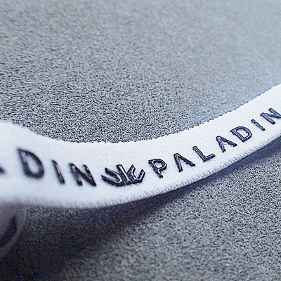 1cm Width Polyester Soft Elastic Cord String Silicone Logo For Garment