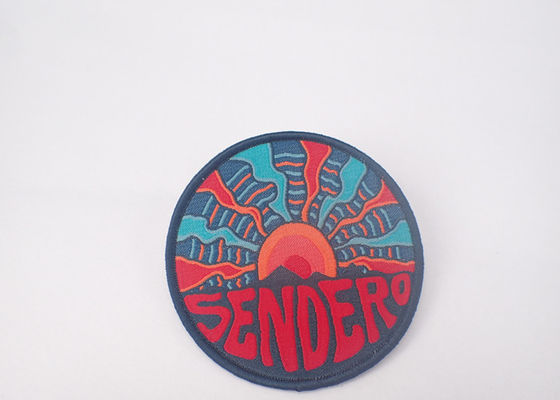 Heat Press Custom Badge Embroidery Iron On Patch Applique For Clothing