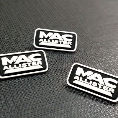 Custom Clothing Woven Patches Logo Textured Label 3D Pvc Badges