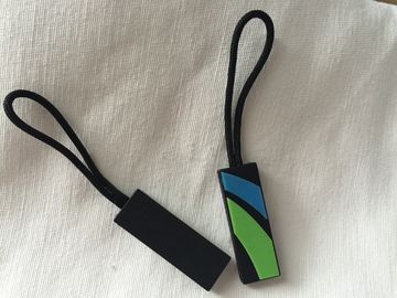 Strong 3D Soft Pvc Zipper Puller , Cute Zipper Pulls For Handbags