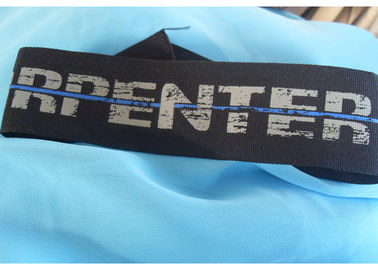 Durable Screen Printing Tagless Labels , Custom Printed Fabric Labels For Clothes / Hat