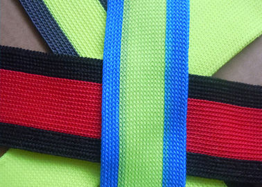 Eco - Friendly Non Elastic Tape , Colorful Reflective Nylon Webbing Strap