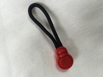 Fashion Design Custom Logo Rubber Zipper Pullers For Clothes / Bags