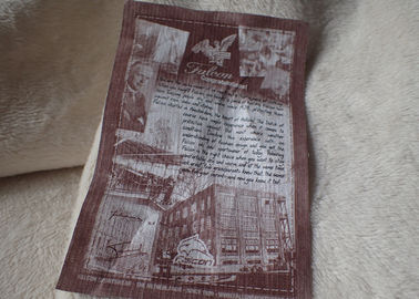 Colourful Custom Printed Fabric Labels , Friendly Ink Heritage Patches