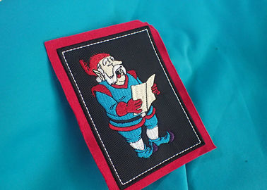 Woven Custom Clothing Patches , Pink Lovely Band Embroidered Patches for baby Clothing