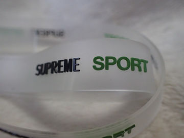 Custom Logo Embossed Rubber Label / PVC Patch For Headwear