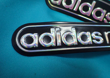 Customized Rubber Patch With Pvc Logo / Embossed 3d Iron On Cloth Patches