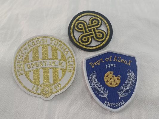 Customized Exquisite Logo Design Full Embroidered On Fabric Patches For Clothing