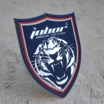 Customized Washable Clothing 3D Silver Tpu Heat Transfer Label For Garment