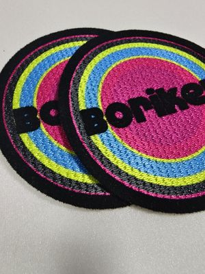 Custom Heat Press Flocking Logo Patch Iron On  Heat Transfer Vinyl T Shirt