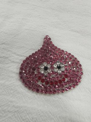 Custom Designed Heat Transfer Printing Label Sticker High Rhinestone Logo Ironing On For T-shirts Hats DIY Crystal