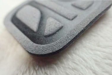 Gray Soft Environmentally Friendly Microfiber Label , Costom High Frequency Logo For Clothing