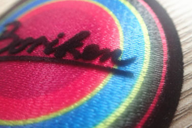 3D Tatami Aaterial Garments Patches ,  Custom Flocking Logo On Patches