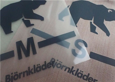 Silk Screen Charcoal Grey Ink Heat Transfer Clothing Labels For T - Shirt