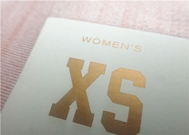Plane Cold Tear Heat Transfer Clothing Labels With Anti Sublimation Printing Golden Custom - Made Logo