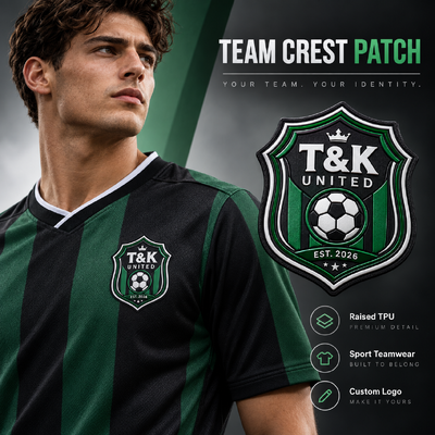 Custom 3D TPU Team Crest Patches for Football Jerseys and Sportswear