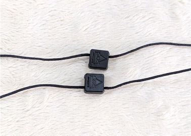 Custom Brand Logo Nylon Hang Seal Plastic String Tag For Clothing / Shoes