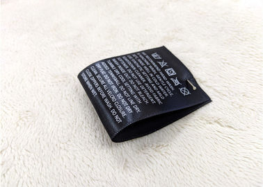 Woven Screen Printing Label ,  Sewing Printed Labels For Clothing  Eco - Friendly