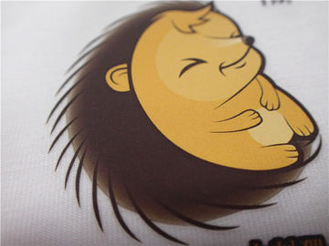 Cartoon Pattern Silk  Screen Heat Transfer Wash Labels For Garment Or Bags