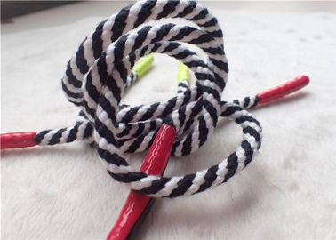 Double Color Polyester Non Elastic Cord With Shiny Silicone Endings For Jacket