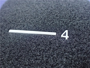 Eco - Friendly Black Velcro Custom Hook And Loop Gray TPU Logo Clothing Patch