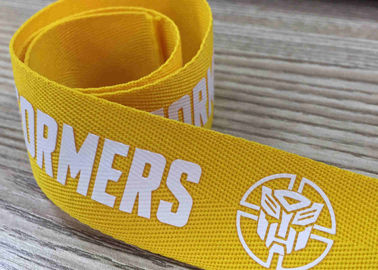 Silk Screen Printed Webbing Woven Tape With Customized Pattern Poly Band