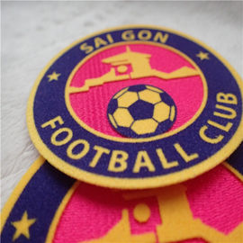 Football Club Custom Clothing Patches Heat Transfer Tatami Flocking Smooth Garment Labels