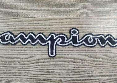 Custom  iron-on or sew-on letters towel patches embroidery chenille patches
