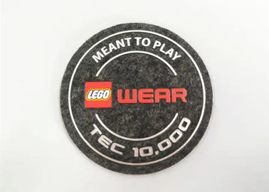 High Density Silicone Unique Iron On Patches Felt Fabric Labels Custom Logo Printing