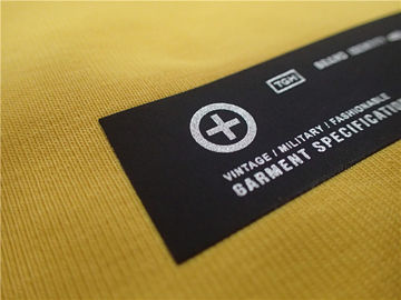 0.5mm Thickness Heat Transfer Clothing Tags Printed Silver Reflective Logo On Soft TPU