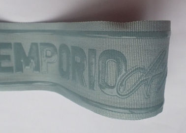 Silicon Screen Printing Ribbon Woven Non Elastic Tape Spandex + Silicon Material