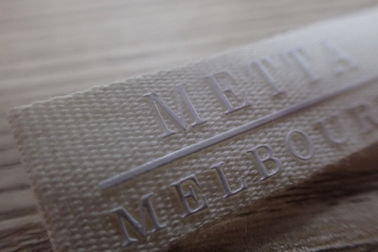 Professional Custom Woven Labels With Silicon Logo For Garment / Hat