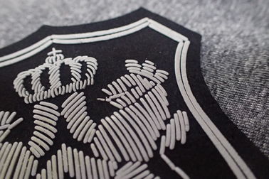 Foamed Clothing Microfiber Rubber Logo Patches