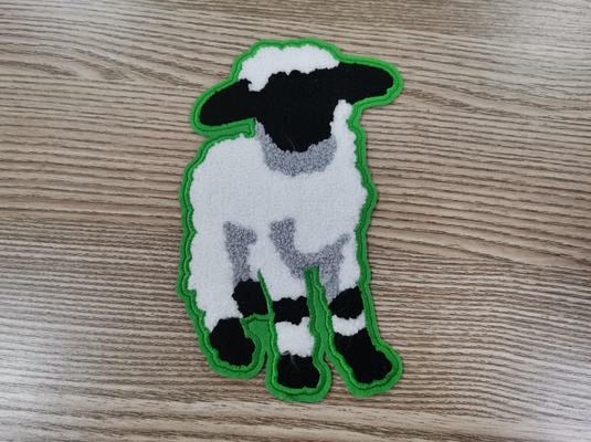 Heat Transfer Labels Towel Embroidery Patch Cotton Material Customized